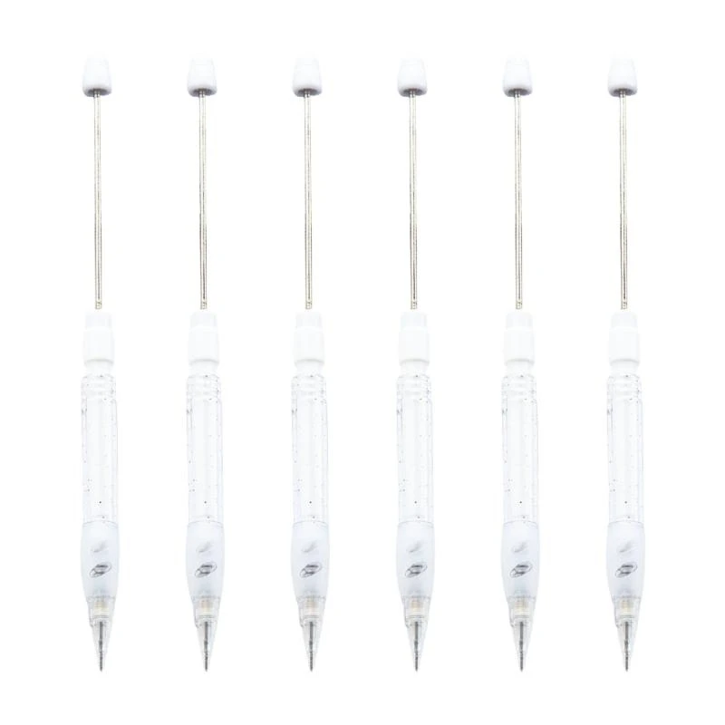 6Pcs Beadable Drawing Automatic Pencil For Adult Kid Student Drawing Writing 0.5mm Beadable Mechanical Automatic Best Sale