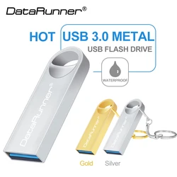 DataRunner pamięć USB pamięć USB 3.0 128GB Pen Drive 16GB 32GB 64GB metalowy Pendrive Cle USB 3.0 Flash Pendrive