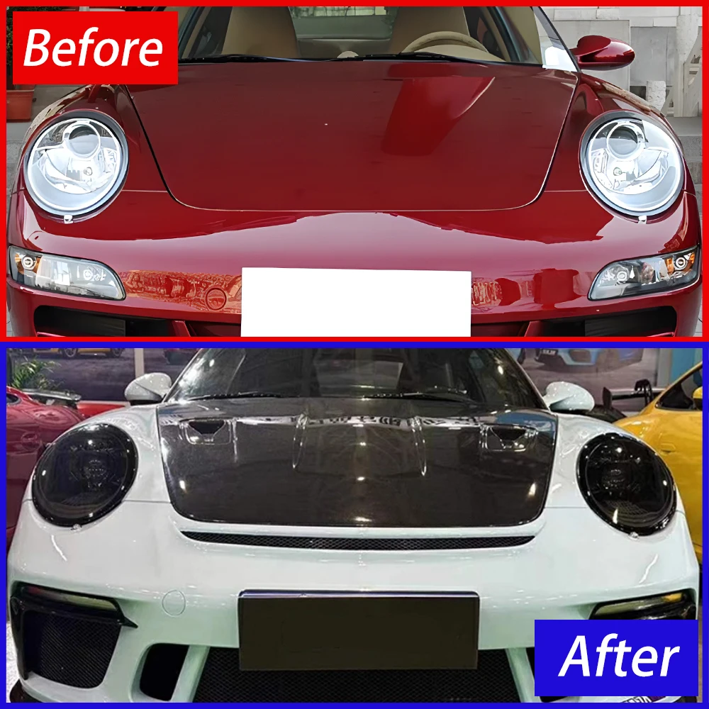 

Для Porsche 911 997.1 997.2 2004-2011 Автомобильные фары в сборе Обновление автомобиля 2023 Стиль 992 Дизайн светодиодных линз проектора Аксессуары