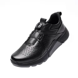 Professional Golf Shoes for Men Breathable Leather Golf Sneakers Man Good Quality Athletic Shoes Mens Comfortable Golf Shoes