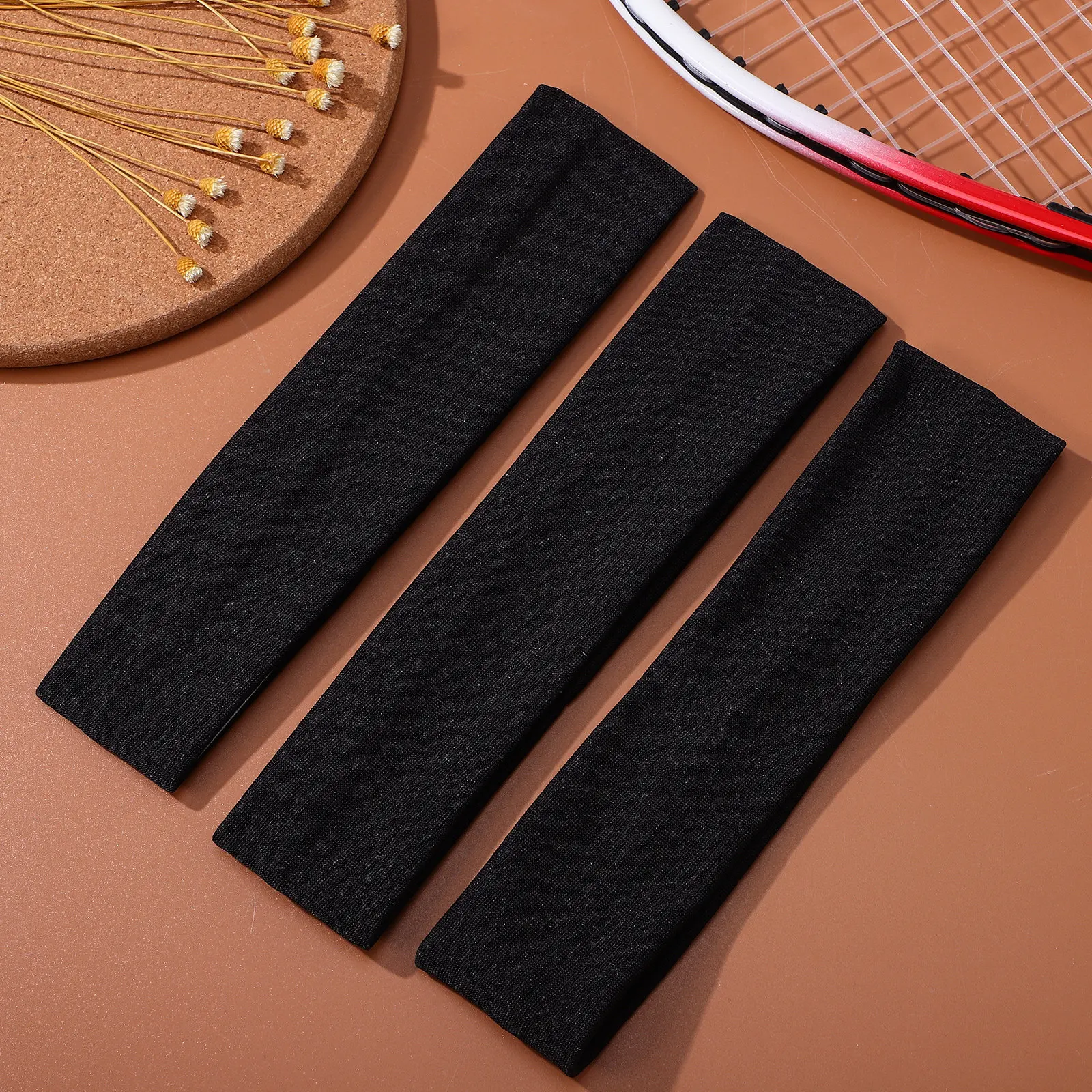 8Pcs Workout Headband Sweatbands Running Yoga Headbands Moisture Wicking Stretchy Unisex Sports Headbands Gym Basketball Fitness