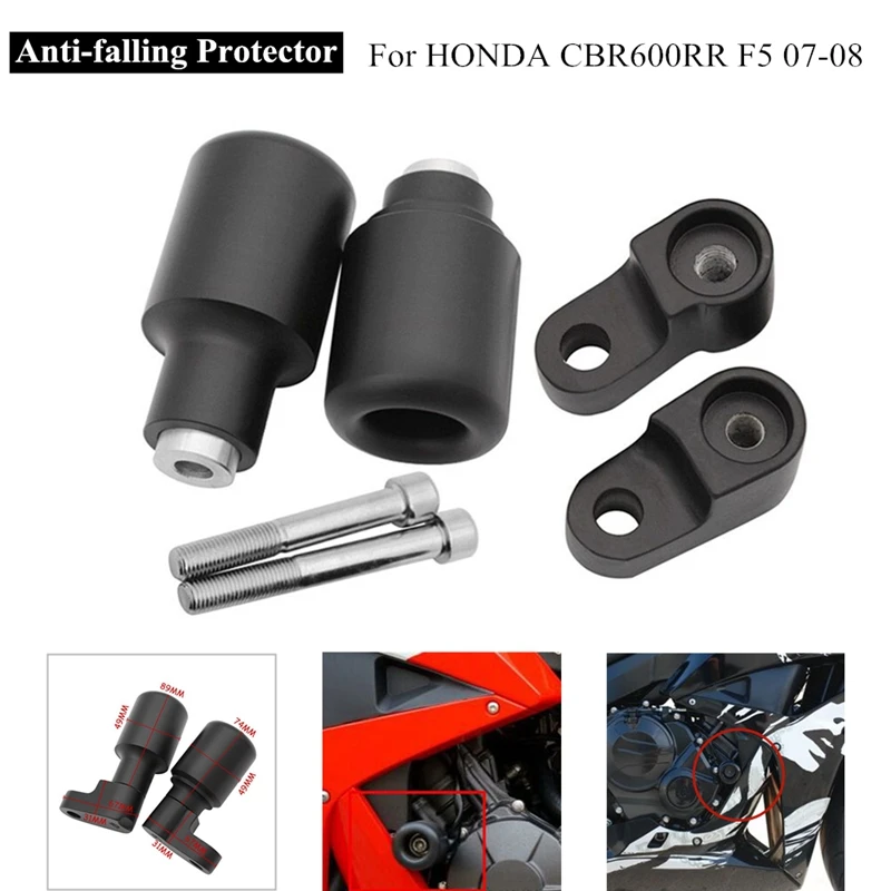 Motorcycle Frame Sliders Crash Falling Protection For Honda CBR600RR CBR 600RR CBR 600 RR 2007 2008