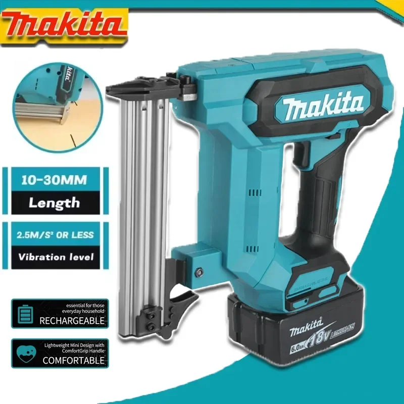 Makita F30 Cordless Electric Impact Staple Gun Straight Nails Riveting Gun Carpentry Tools Compatible with 18V Battery