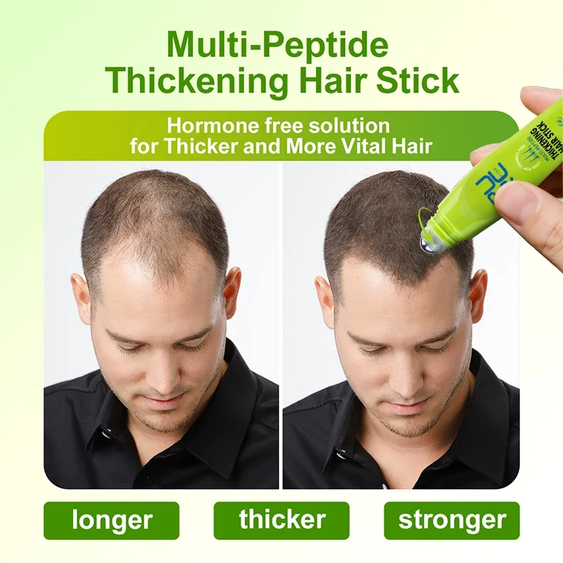 

Multi-Peptide Thickening Hair Stick for Anti Hair Loss Fast Growth Regrowth Scalp Preventive Baldness Treatment Care Product