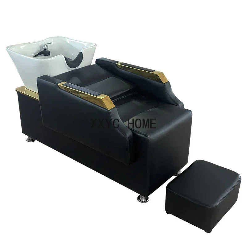 

Shampoo Chair Ceramic Deep Basin Flushing Bed for Hair Lying Completely