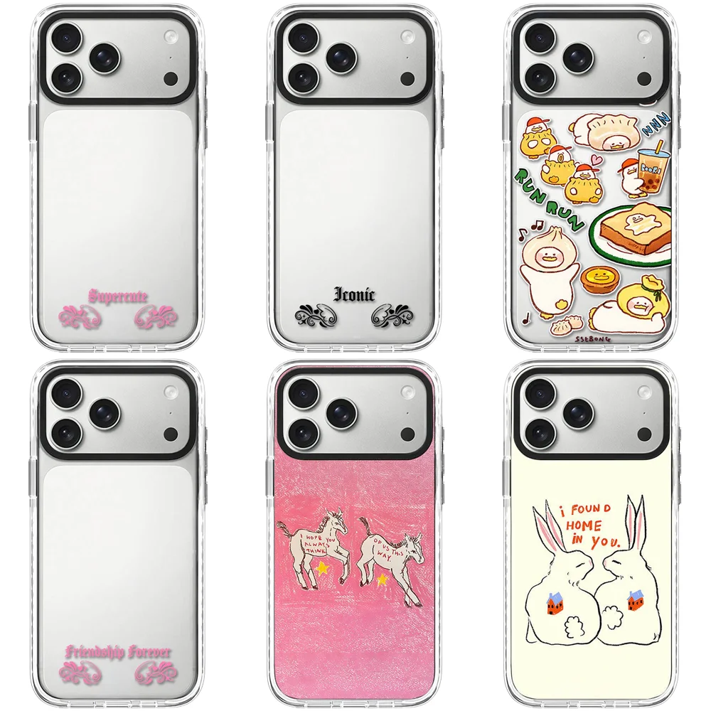 6100445 White Border Magnetic Case: Compatible with IPhone 18 17 16 15 14 13 Pro Max 17 Air