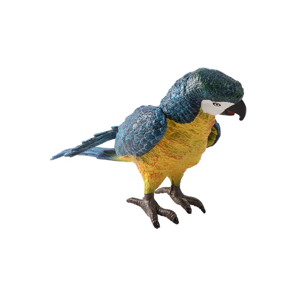 Cute Artificial Parrot Model Creative Vivid Lawn Figurine Simulated Waterproof Animal Sculpture Collectible