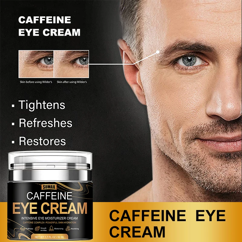 Sumax Caffeine Eye Cream 50ML Tighten The Skin Eye Moisturizing Cream Eliminate Dark Circles and Puffiness Moisturize The Skin