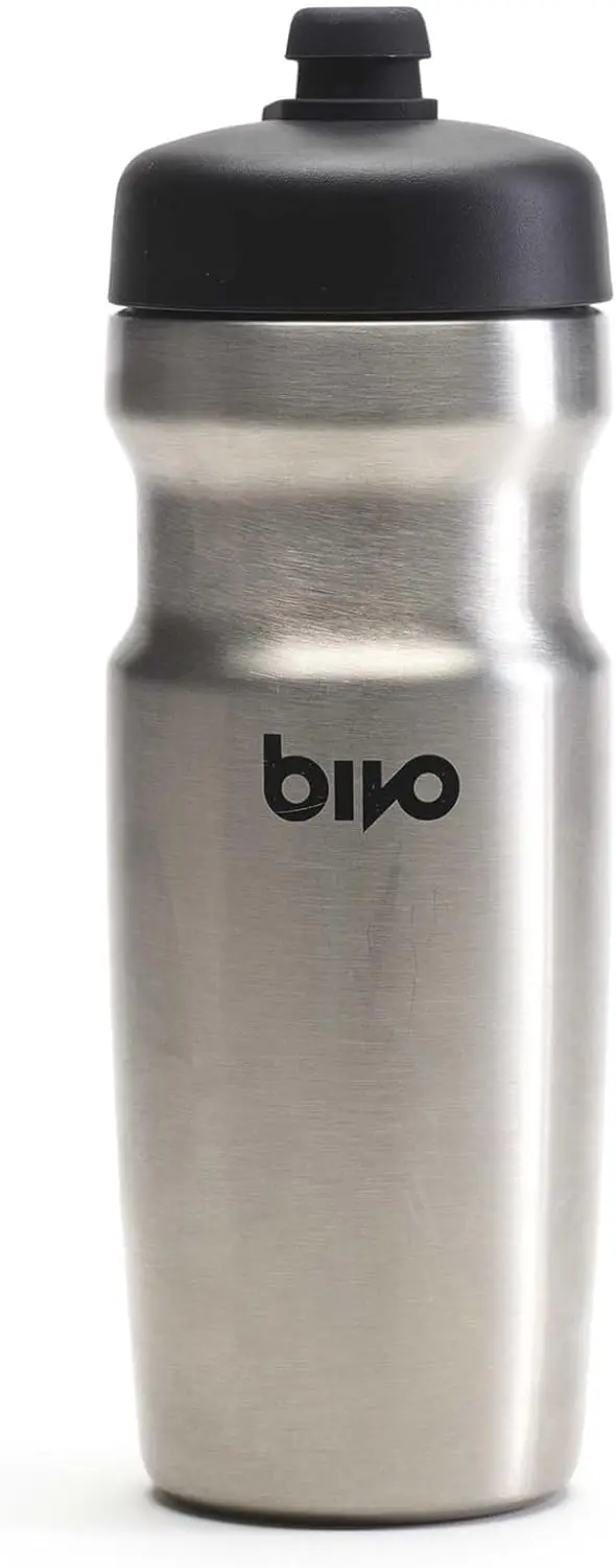 

Trio Mini 17oz Insulated Stainless Steel Bike Water Bottle - Compact, Fits Most Cages, Dishwasher Safe, Keeps Drinks Cold 12+ Ho