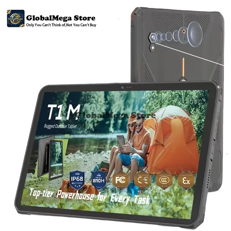 2026 Latest Rugged Android Tablet 11 Inch FHD IP68 Waterproof Dustproof Drop Proof Outdoor Industrial Tablet 8GB RAM 128GB
