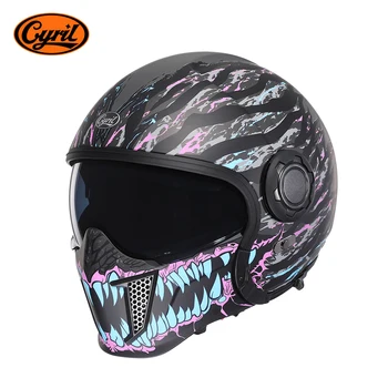 אופנוע מודולרי קסדת פנים מלאות פנים פתוחות קסדות גברים קסדות נקודה אישור cyril op12a קבל דה מוטו של גבריינו