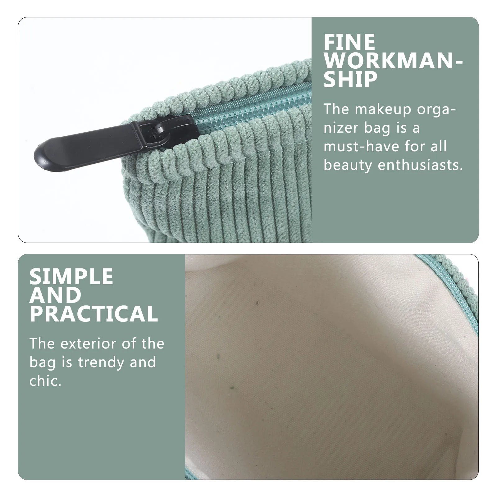 

Makeup Bag Large Capacity Organizer Cute Travel Pouch Zippered Pouches for Women Travel Makeup Case