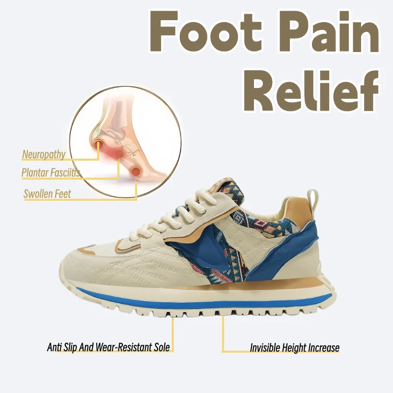 

Fipatbu Men's Fashion Casual Low Top Sneakers Comfy Non Slip Breathable Walking Shoes Lace Up Sneakers Chunky Sneakers