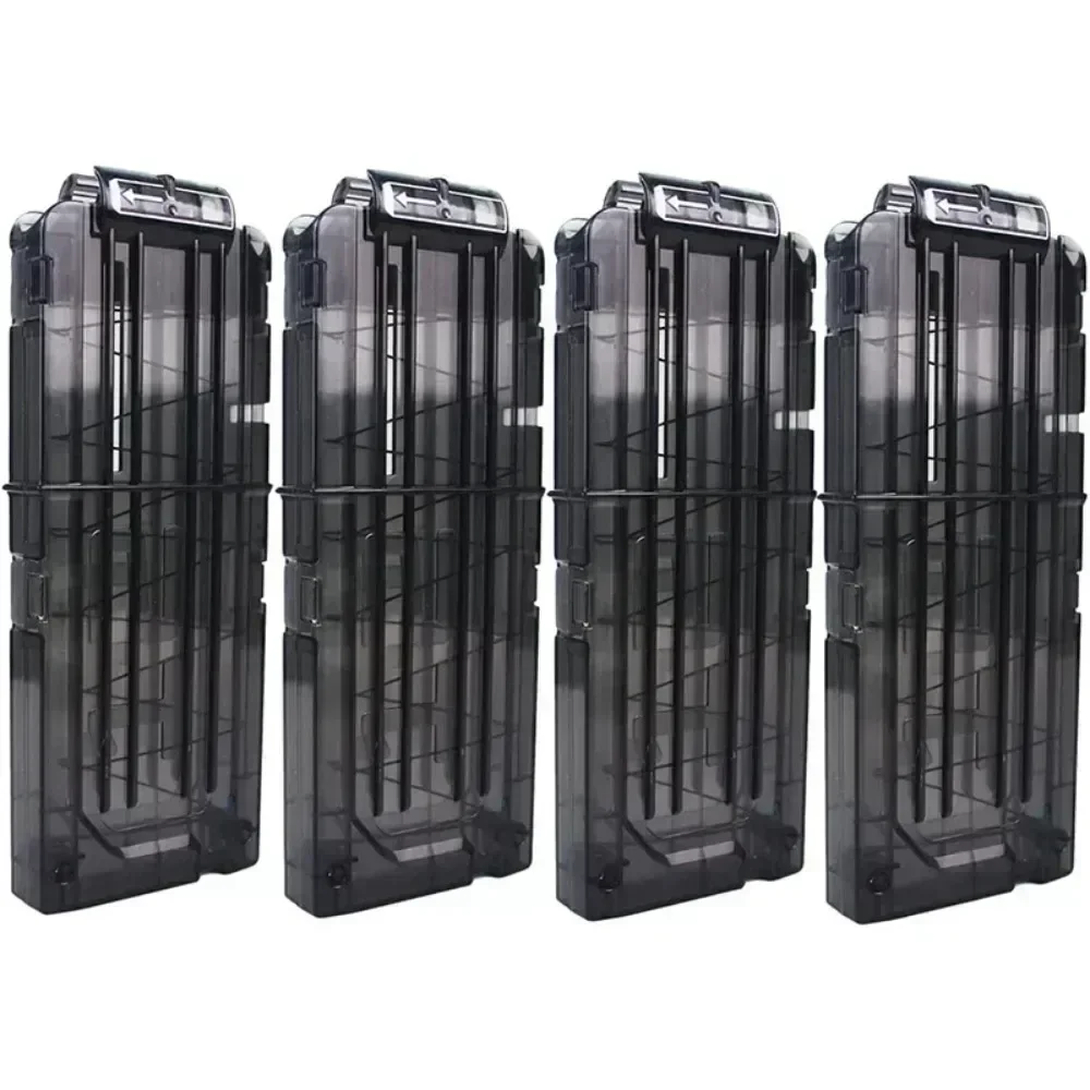 مشابك رصاصة 1/4 حزمة 12 سهام سريعة التحميل، مشابك مجلة لـ Nerf N-Strike Elite Blaster (أسود) #2