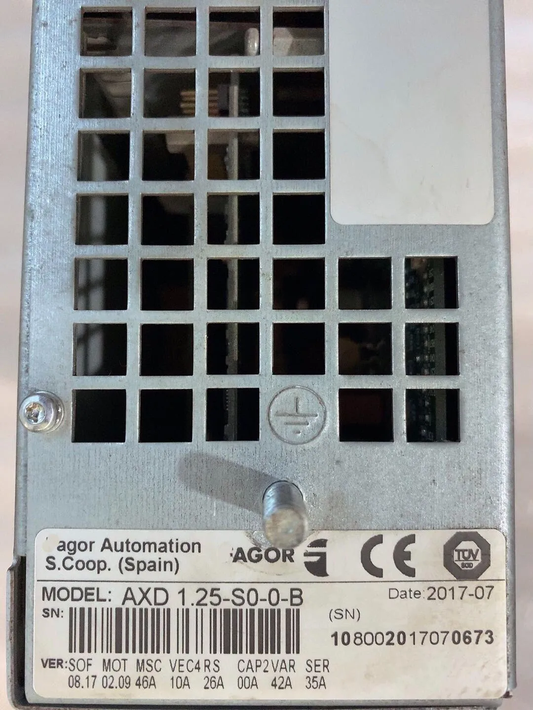 ไดรฟ์เซอร์โว AXD 1.25-S0-0-B สําหรับ Fagor AXD1.25-S0-0-B