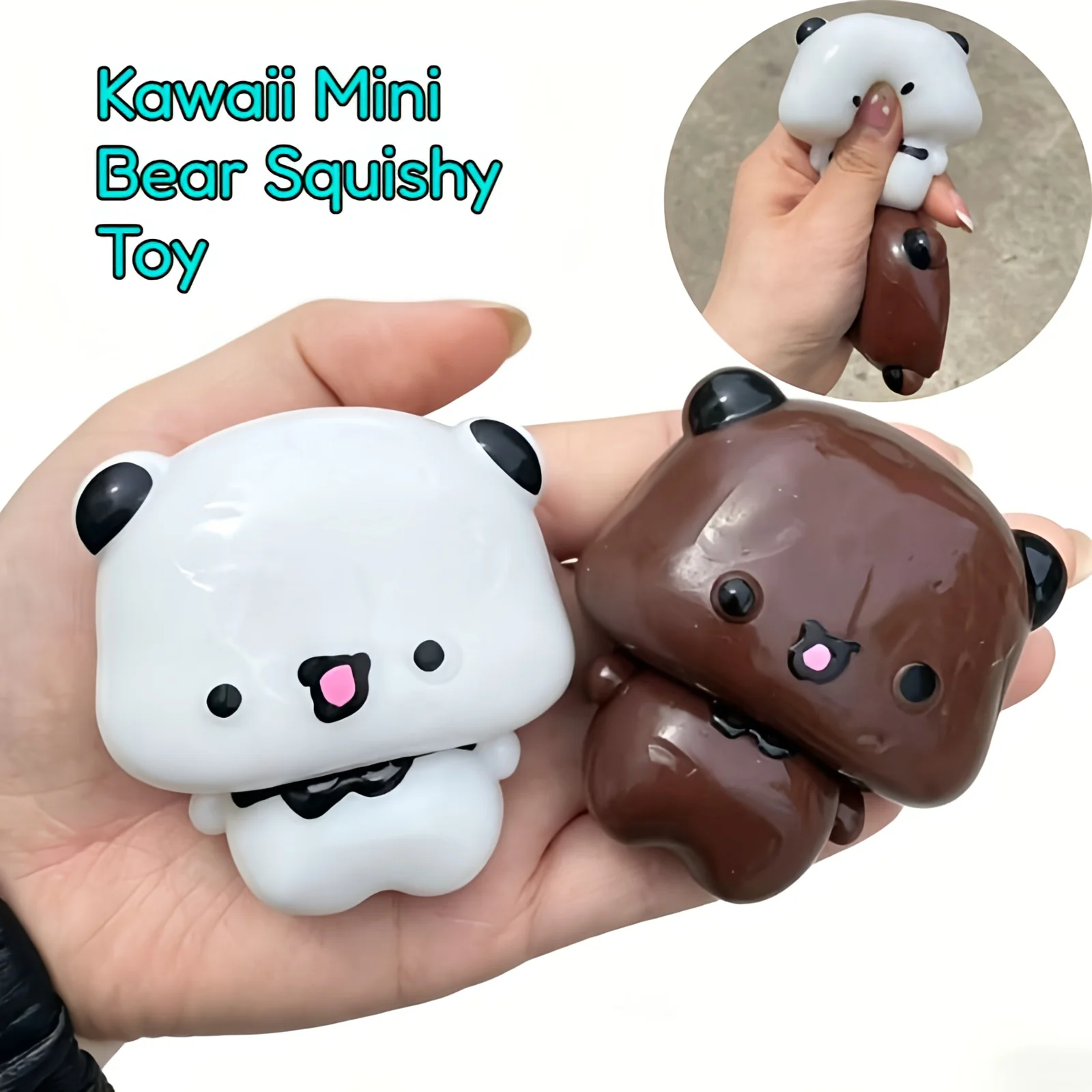 

Мягкая игрушка-антистресс Kawaii Mini Bear Squishy: эластичный медвежонок для снятия стресса, медленно восстанавливающий форму, для взрослых