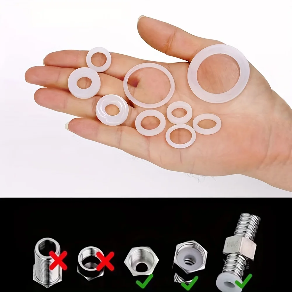 22/60 pçs silicone o-ring vedação para reparo de torneira cozinha banheiro chuveiro 4/6 split pad anel vários tamanhos peças de encanamento