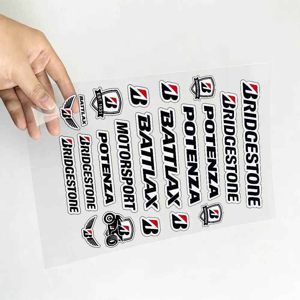 For Bridgestone Reflective Motorcycle Stickers Waterproof Vinyl Decals For Motorbike Helmet Fuel Tank Bike - view 4