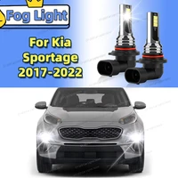 2 uds luz antiniebla delantera LED bombillas de coche 6000K para Kia Sportage 2017 2018 2019 2020 2021 2022 accesorios Canbus lámpara