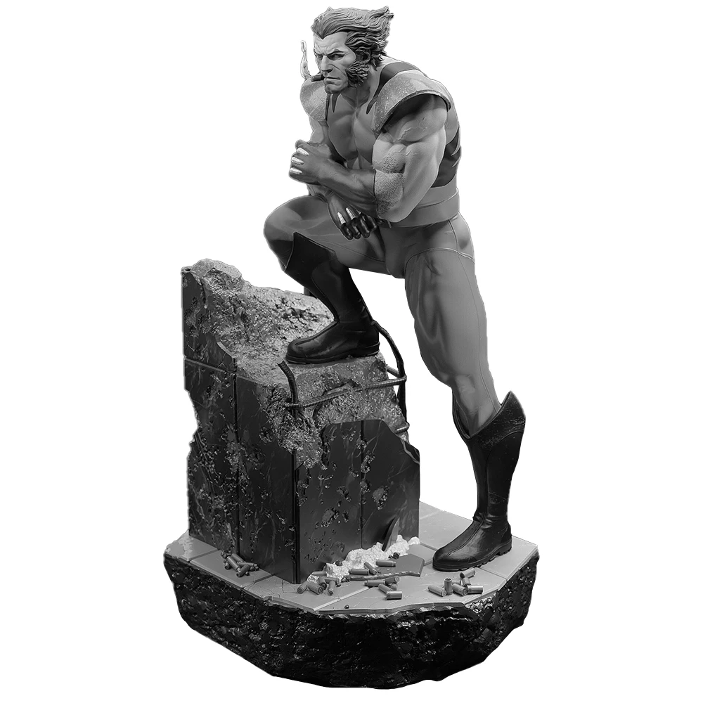 Figurki anime Kael Clawshadow o wysokiej detali, skala 1:18 |   Miniaturowa figurka z żywicy 3D |   Niepomalowany model do sklejania: Łowca Licana z Pazurami (A1137)