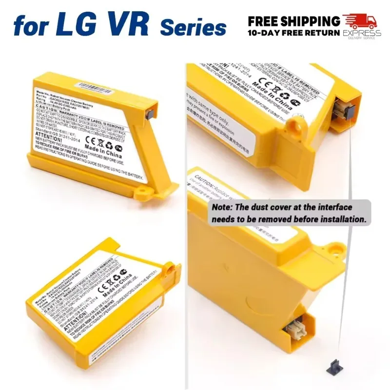 

Аккумулятор для робота-пылесоса LG VR65720LVMP VR65715LVM EAC62218205 VR66750LVWP EAC60766107 AGM30061001