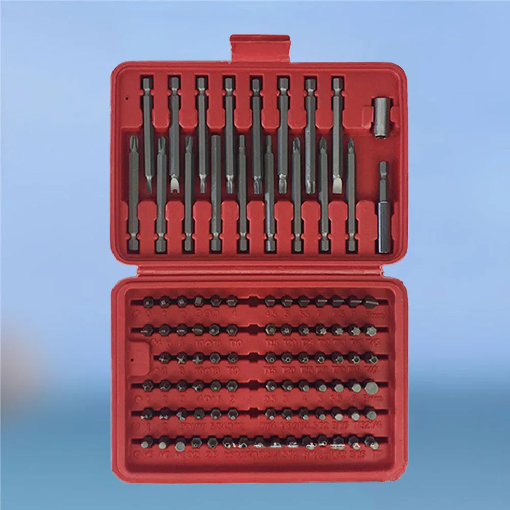 

98Pcs Screwdriver Bit Set Multi-Specification Star Hex Cross Slotted Hard Material Batch Set Repair Combination Kit