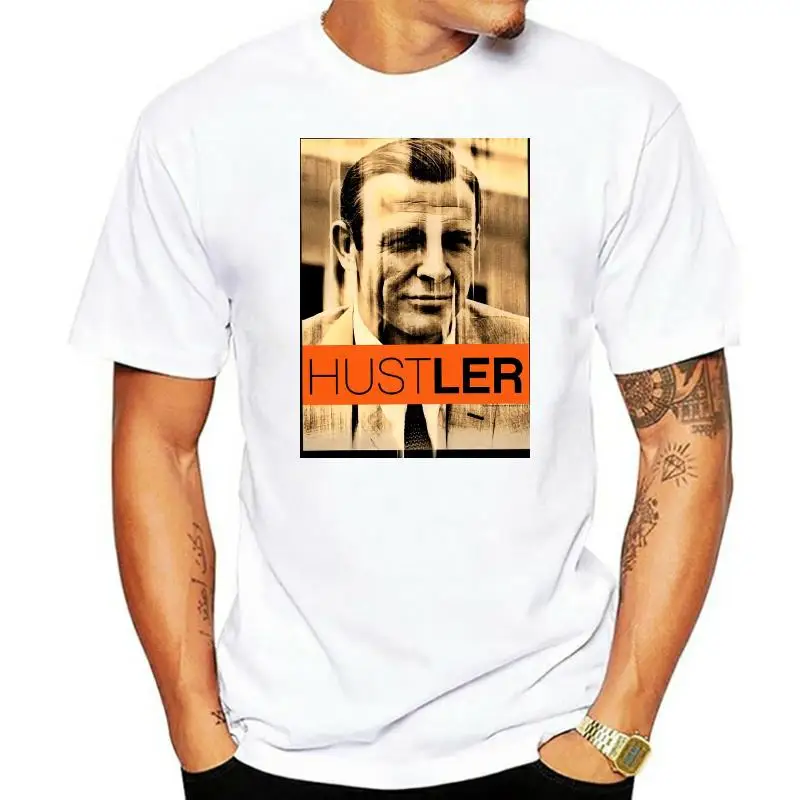 Sean Connery Hustler Poster Effect Men's T-Shirt Men'S T-Shirts Short Sleeve O-Neck Cotton