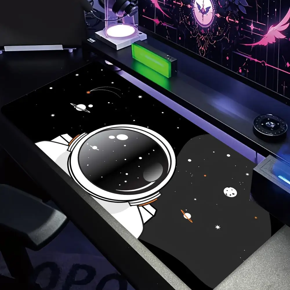 

Space-themed Cute astronaut design large Mouse Pad Desk Mat Gaming pad pc accessories keyboard mousemat mauspad office rug