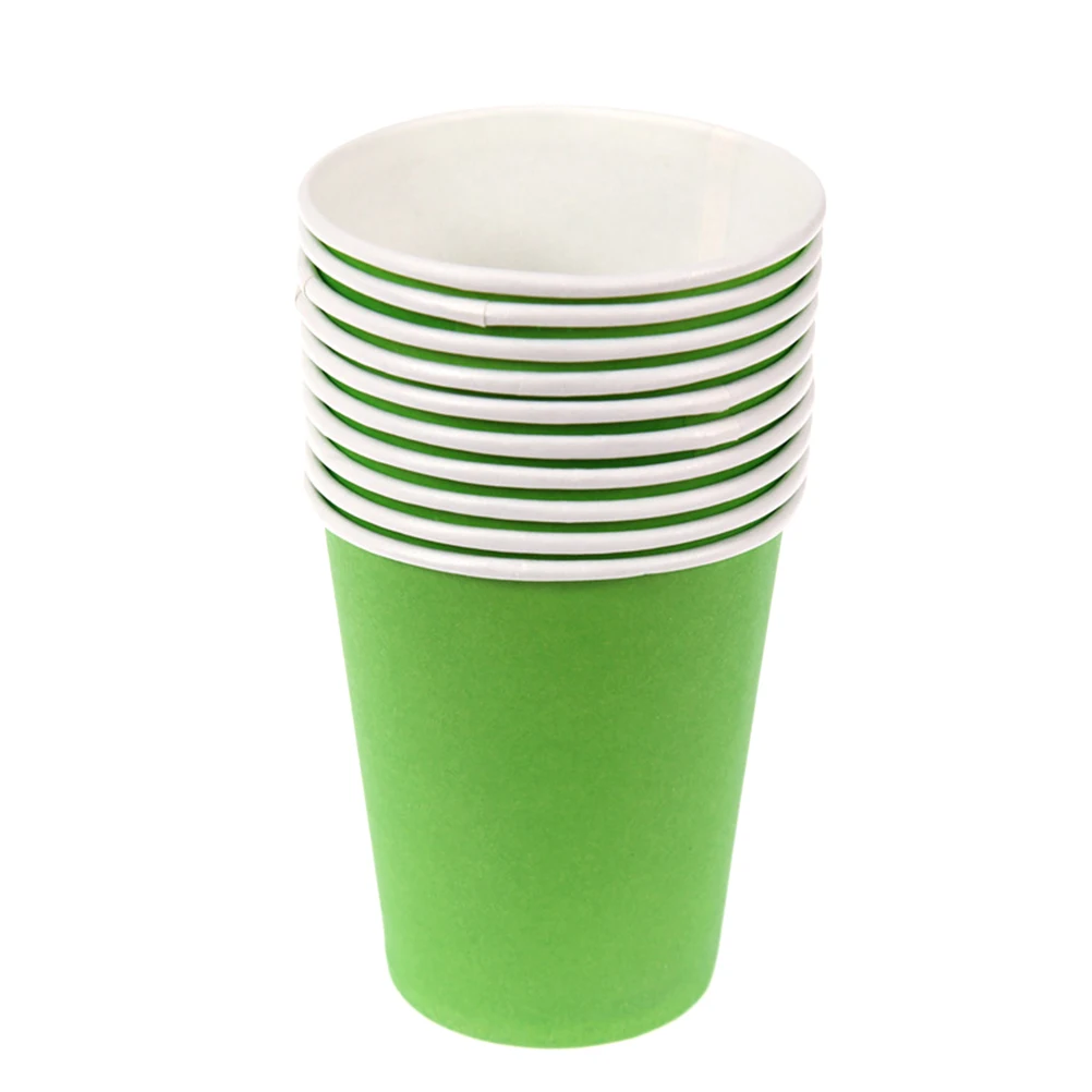 

100 Pcs Paper Cup Classroom Decorations Cups Party Thicken Kids' Craft Materials DIY Grass Green