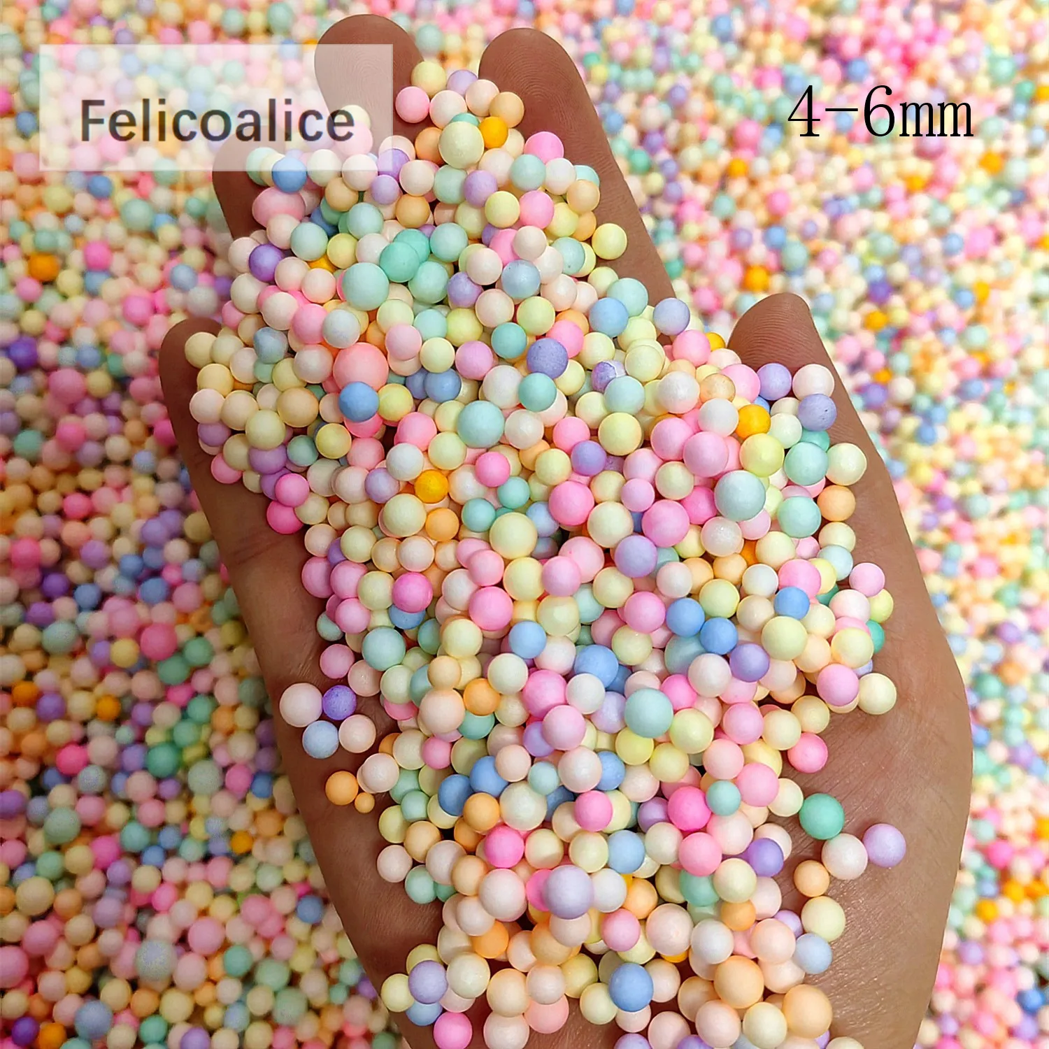 

250g 4-6mm Pillow/Sofa Filler Colors Decorate Polystyrene Styrofoam Filler Balls Plastic Round Foam Mini Beads Ball