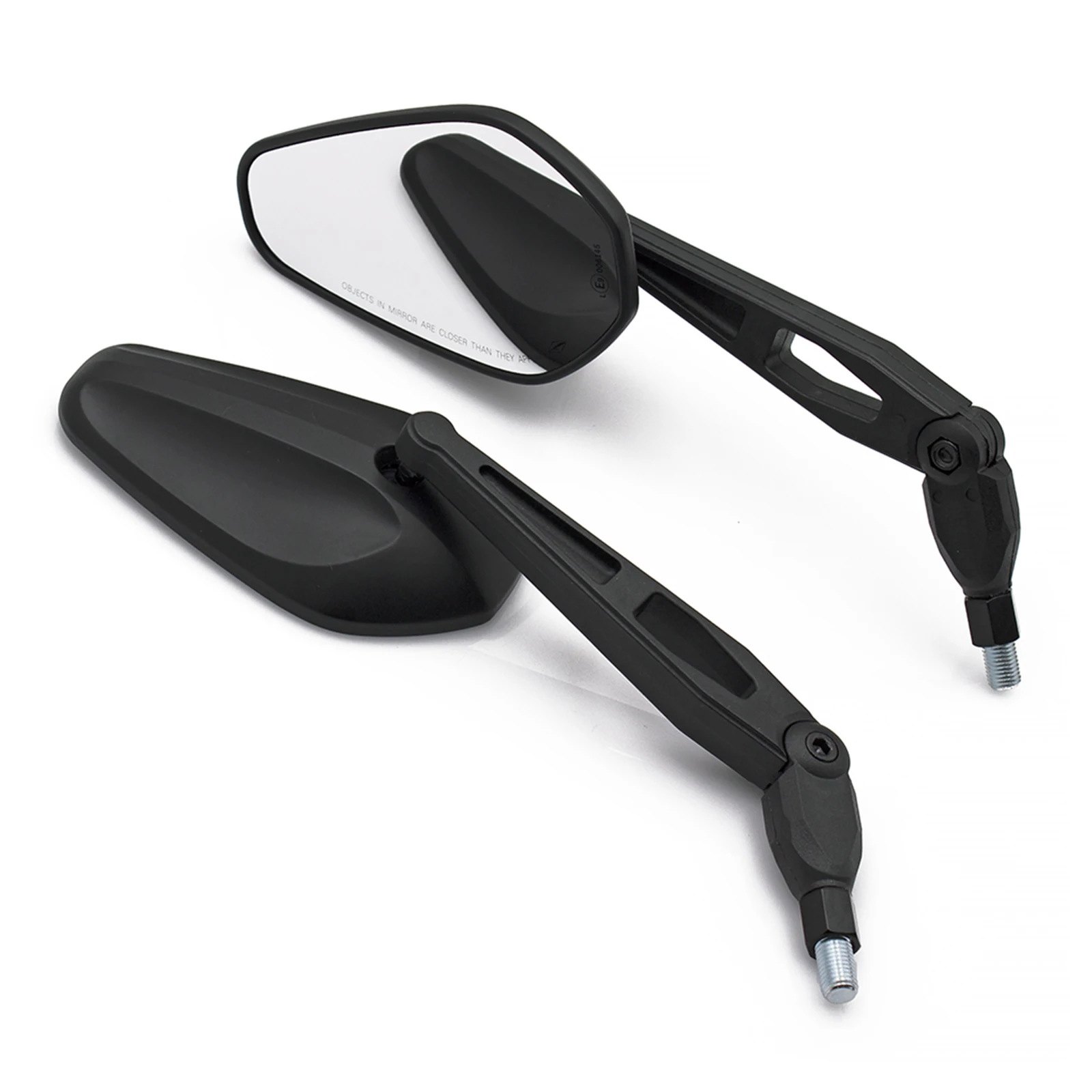 2Pcs Universial Motorcycle Rearview Mirror Scooter E-Bike Handlebar Rear View Side Mirror Electromobile Back Side Folding Mirror