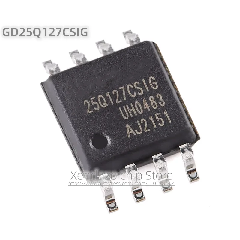 10pcs/lot GD25Q127CSIG 25Q127CSIG SOP-8 package Original genuine 128M-bit 3.3V Serial flash memory chip