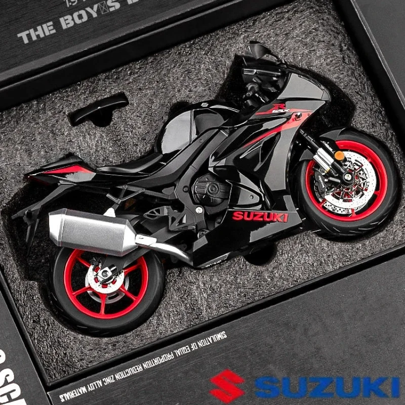 1:9 Suzuki Hayabusa 2022 GSX-1000R Alloy Scale Motorcycle Model Diecast Metal Static Collection Children Toy Motorcycle Gift Box