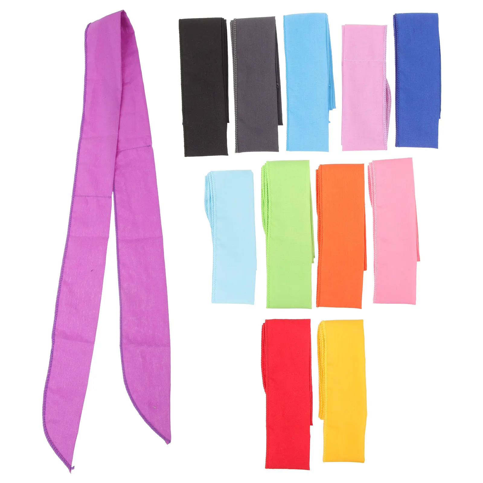 

12pcs Cooling Neck Wraps Summer Scarves Sports Coolers Quick-Dry Breathable Polyester Cotton Reusable Outdoor Fitness Running