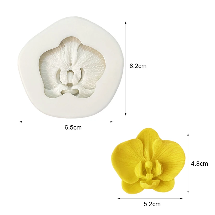 Moth Orchid  Silicone Cake Baking Mold Sugarcraft Cupcake Baking Mould Resin Tools Fondant Cake Decorating Tools