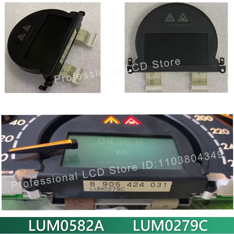 LUM0582A LUM0279C Original LCD Display Screen For Mercedes BenzS500 S55 CL500 Calss W220 W215 S CL  Instrument Cluster LCD
