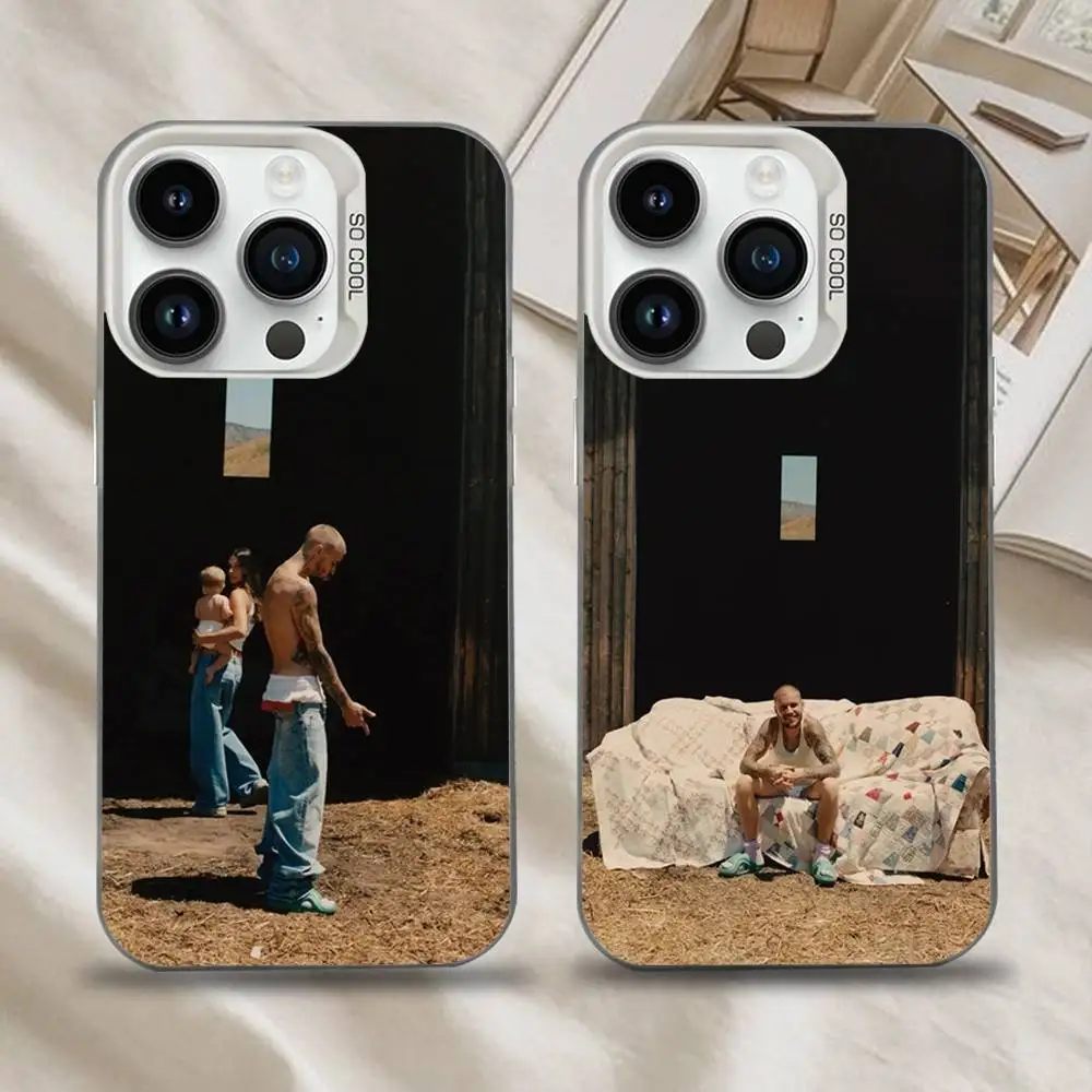 

Singer J-Justin Bieber Phone Case For iPhone 16,15,14,13,12,11,Mini,Pro,SE,MAX White Matte Shockproof Cover