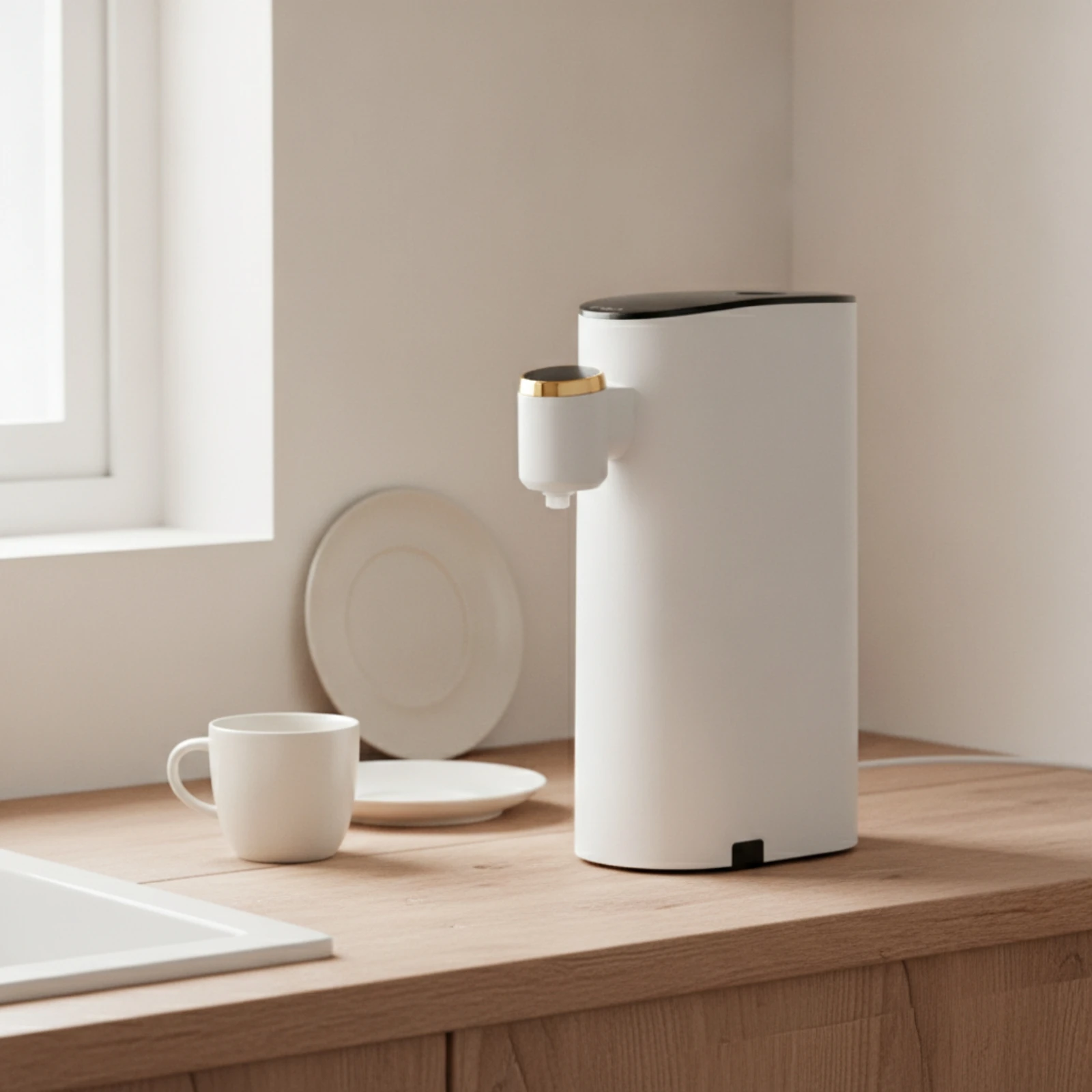 Instant Hot Water Dispenser Food-Grade Countertop Hot Water Dispenser Appliance Compact Portable for Travelers, Travel, Office view 4