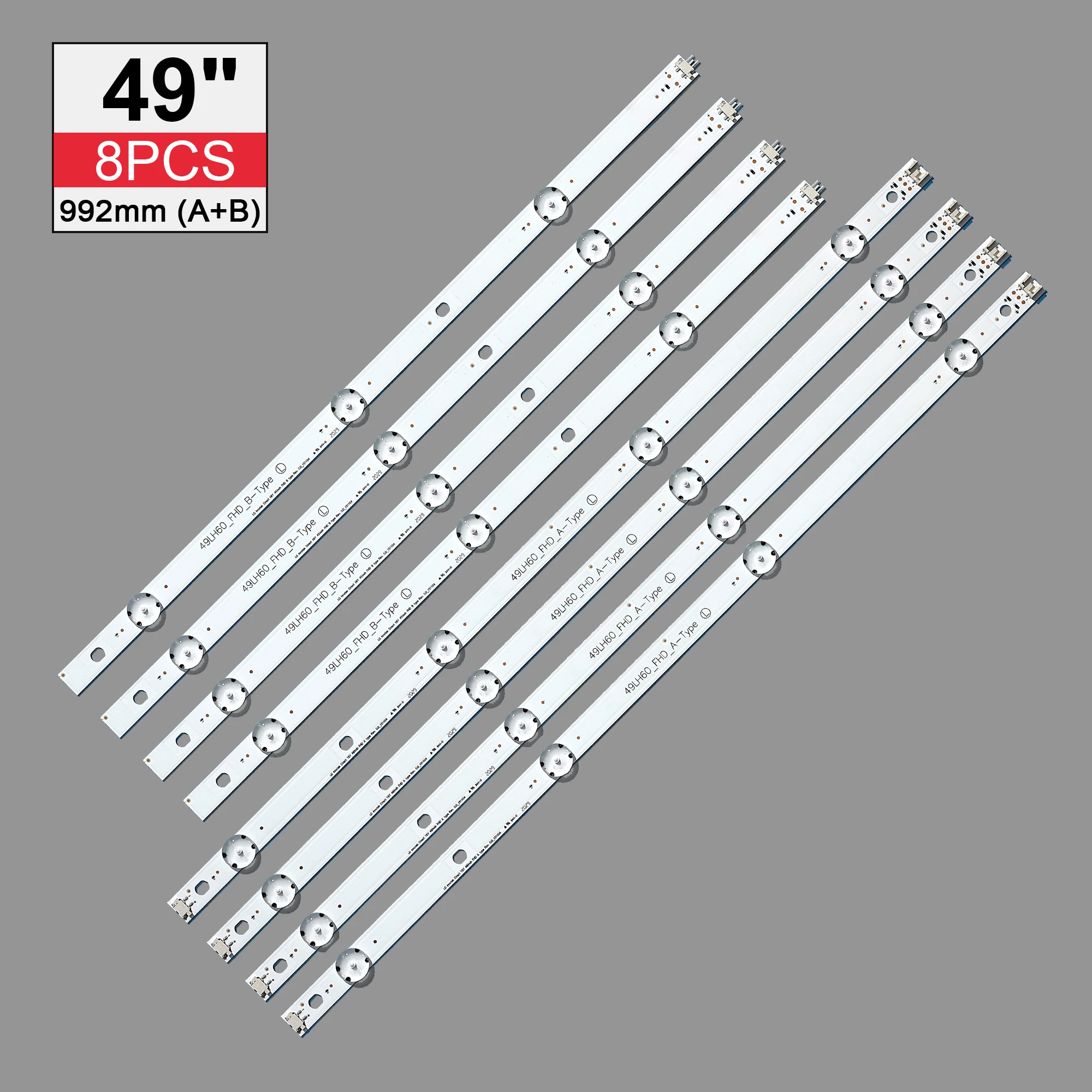 LED شريط إضاءة خلفي 7 مصباح ل LG inنوت k المباشر 16Y 49 بوصة 49LH60_FHD A/B HC490DUN 49LH604V HC490DUN-ABRR1-211X LT-50C550