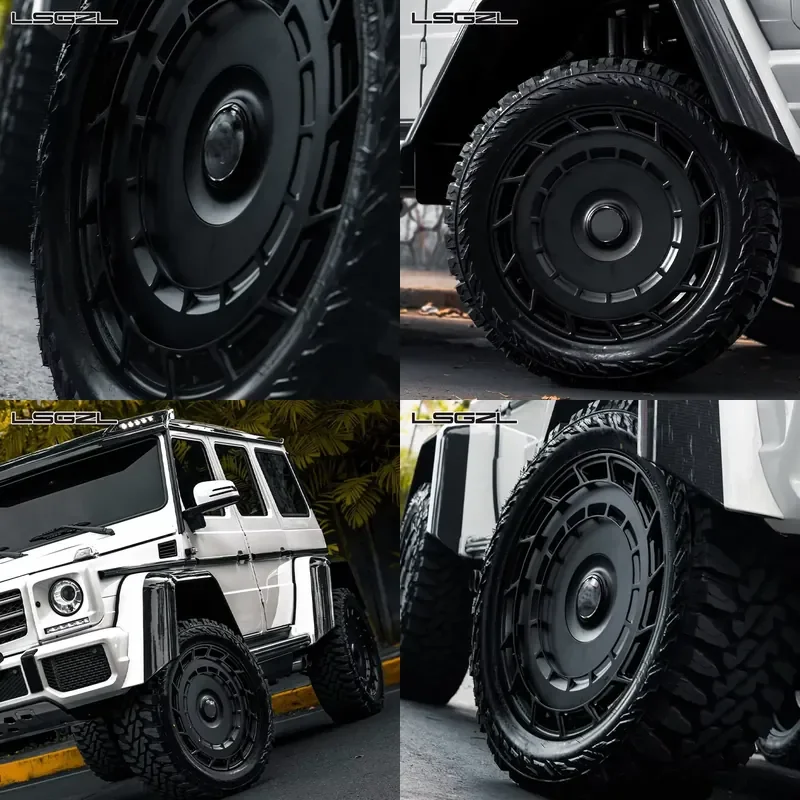 2 ruedas de alta calidad en negro brillante de 19, 20, 21, 22, 24 y 26 pulgadas en 5x114.3, 5x112, 5x130, 458 y 990 para G Class y Maclaren SV