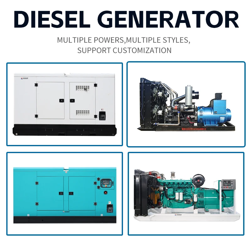 مجموعة المولدات الصامتة 50kva 40kw 30kw 20kw 16kw 3 المرحلة 60 kva 100 Kva 160Kva سعر المولدات