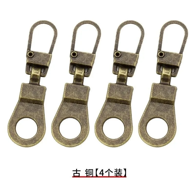 Metal Zip Puller Replacement Tab Zipper Sliders Head Zipper Head Detachable Backpacks Purses Repair Sewing Accessories