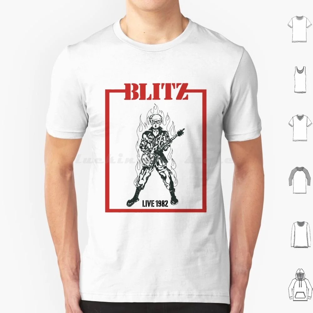 Blitz T Shirt Cotton Men Women DIY Print Broken Bones Hardcore Band Heavy Metal Metal Death Metal Metal Band 80s Music Black