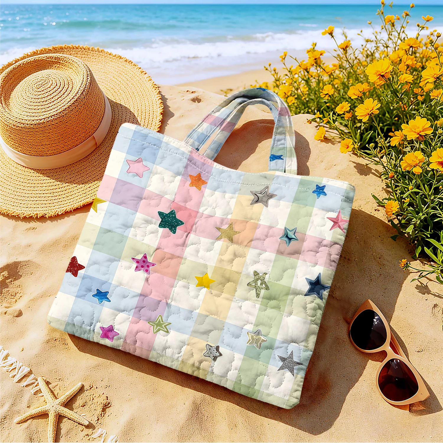 Pastel Check Star Women canvas - Women Fashion Fun review and price