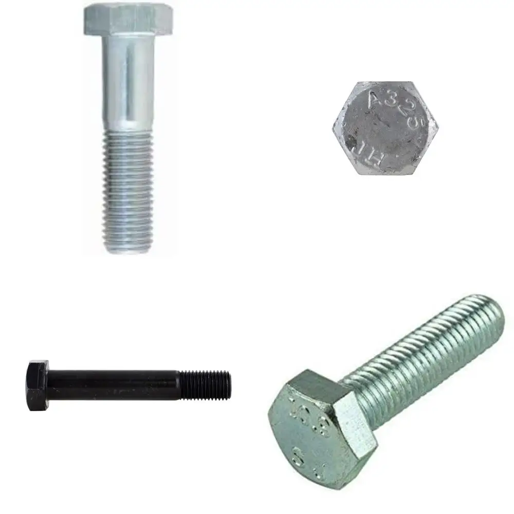 مسامير غطاء رأس سداسية مطلية بالزنك M8-1.25 × 80 مم، 500 عبوة، خيط خشن، ملولبة جزئيًا، طول الخيط 2.25، فئة متري 8.