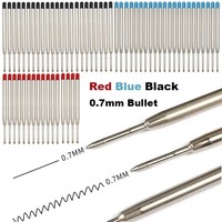 5/10/20/30/40Pcs In Ballpoint Pen Refills for Parker Pens Medium Point blue Black Ink Rods for Writing Office Stationery