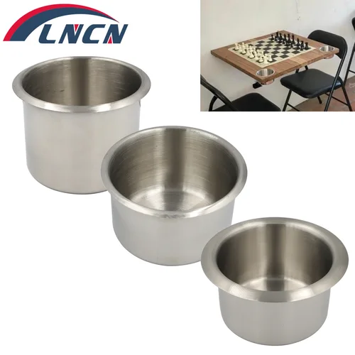 Imagen 1 del producto Portavasos de acero inoxidable, taza duradera portátil de 68/85/90MM para mesa de Camper, barco marino