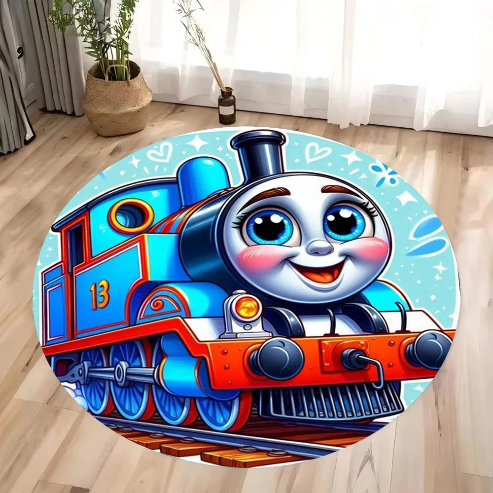 

MINISO Disney Cartoon Children's Car Round Carpet Non-slip Rugs for Home Living Room Rug Washable Bedroom Floor Mat