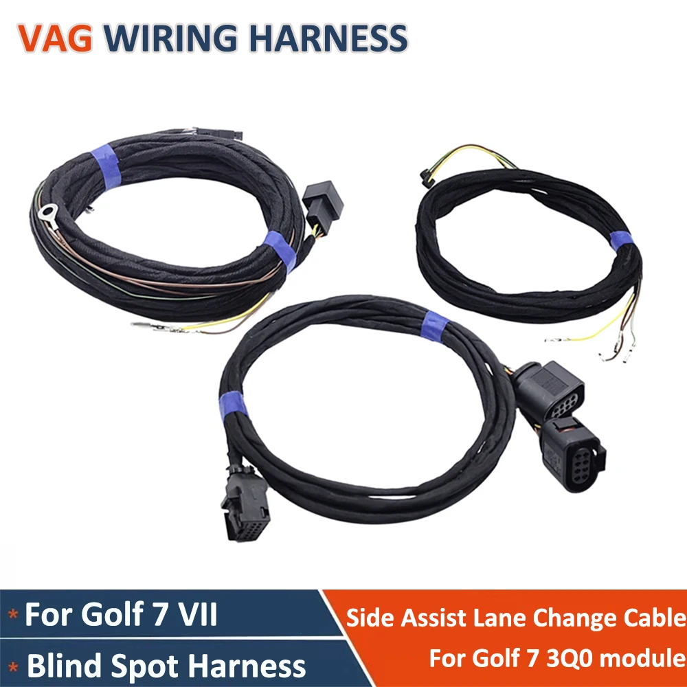 For VW Golf 7 MK7 VII Oactvia MK3 - 5Q0 Radar Module Blind Spot Wiring Cable Lane Change Harness