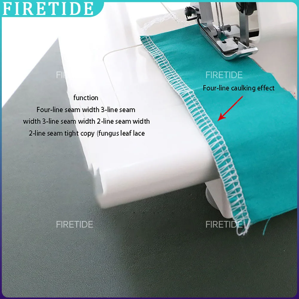 

Кодовая боковая лента, закрывающая копия, листья грибка, кружево, четырехниточный оверлок, швейная машина, бытовая электрическая оверлочная машина